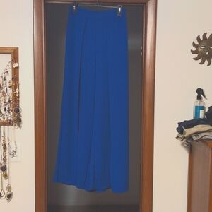 Wide-leg flowing dress pants